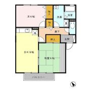 ガーデンコートK Aの間取り画像