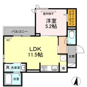 グランテリア楽々園Sの間取り画像