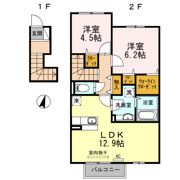 ウエストヴィレッジⅡ A棟の間取り画像
