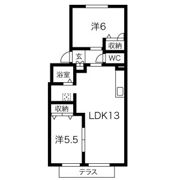 ファミーユ高桑Bの間取り画像