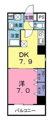 カーサ オルテンシアの間取り画像