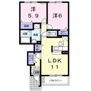 クレメントハーモニーの間取り画像