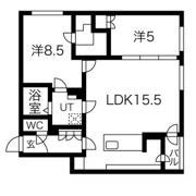 カーサフェリーチェ新札幌の間取り画像
