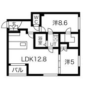 カーサフェリーチェ新札幌の間取り画像