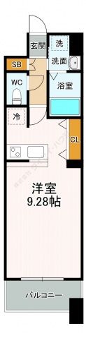 グラビスコート加古町の間取り画像