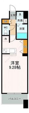 グラビスコート加古町の間取り画像