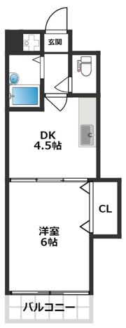 クロスステージ大濠の間取り画像