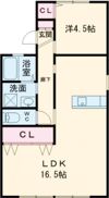 タデノハイツの間取り画像