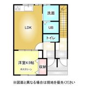 カンパニア西の土居弐番館の間取り画像