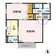 Clover（ｸﾛｰﾊﾞｰ）の間取り画像