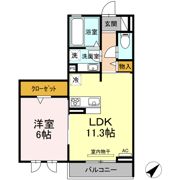 ヴェール柱の間取り画像