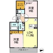 カーサ・ソレイユⅡの間取り画像