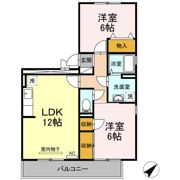 クレール徳力の間取り画像