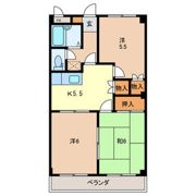 第二立原マンションの間取り画像