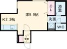 スタジオフランの間取り画像