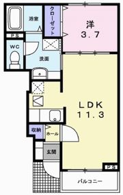 K＆YⅠの間取り画像