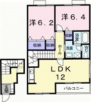 パークサイド大道Aの間取り画像