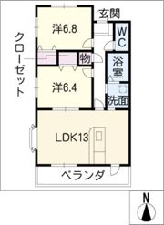 リネット中野の間取り画像