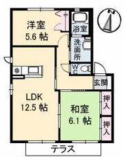 ロイヤル フェルティ C棟の間取り画像