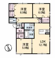 グランマスト ベレオ林町 A棟の間取り画像