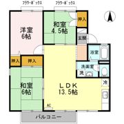 セジュールⅡ野崎 B棟の間取り画像