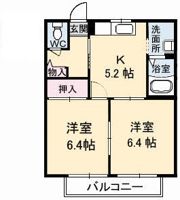 シャーメゾン江汐 B棟の間取り画像