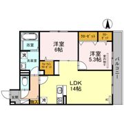 Maison du espoir(ﾒｿﾞﾝ ﾄﾞ ｴｽﾎﾟﾜｰﾙ）の間取り画像