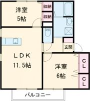 モナーク ヴィレ A棟の間取り画像