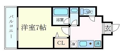 CITY SPIRE神戸元町 Ⅰの間取り画像