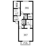 グリーンタウン柳原A棟の間取り画像