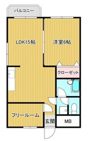 スカイコート大手町の間取り画像
