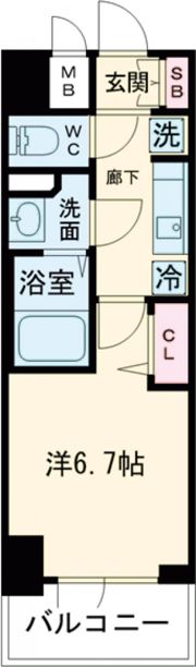 プレサンス THE 神戸の間取り画像