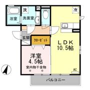 FLAT TENJINⅡⅢ Ⅱの間取り画像