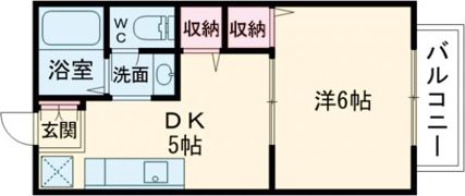 ラポール弐番館の間取り画像