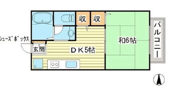 ラポール弐番館の間取り画像