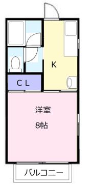 栗真ハイマートエクセルCの間取り画像