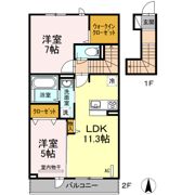 D-roomあけぼのの間取り画像