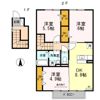 メゾン プレド パルク ⅡB棟の間取り画像