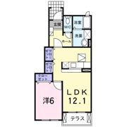 メゾン ハナブサ Bの間取り画像