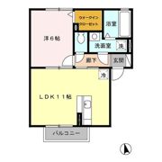 アビタシオン ジョワの間取り画像
