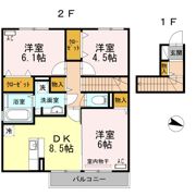 アムールⅡの間取り画像