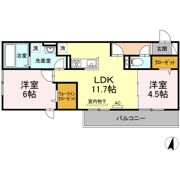 クレアレセントの間取り画像