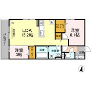 クレアレセントの間取り画像