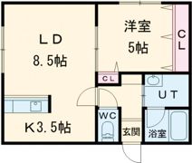 ロージー月寒東の間取り画像