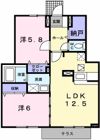 グレイスフルフィールドⅠの間取り画像