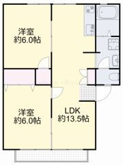 コーポ赤坂の間取り画像