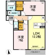 カンパーレ Hの間取り画像