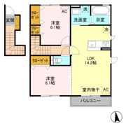 リオ グラシア Aの間取り画像