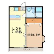 オリーブステージB棟の間取り画像