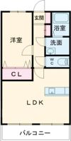 カーサ小川Ⅰの間取り画像